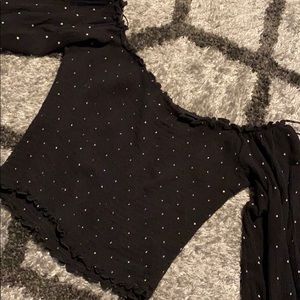 Off the shoulders crop top